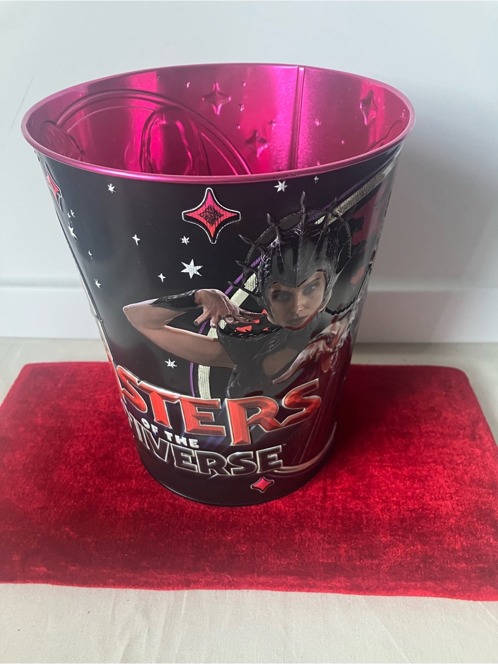 Masters of the Universe Embossed Popcorn Bucket Tin He-Man Skeletor Cinemark .